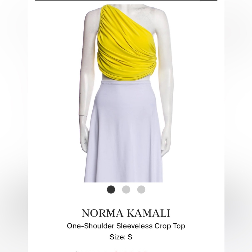 Norma Kamali sleeveless crop top